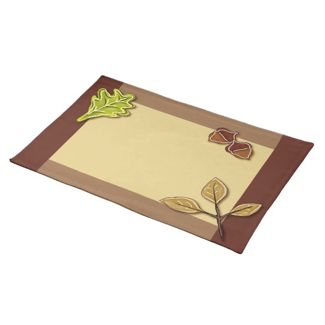 Thanksgiving placemats fall colors (On Table)