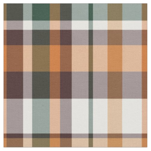 Thanksgiving plaid tartan pattern fabric