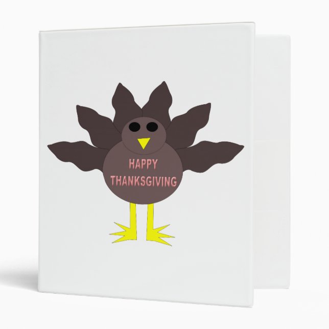 Thanksgiving Plucked Turkey Binder (Front/Inside)