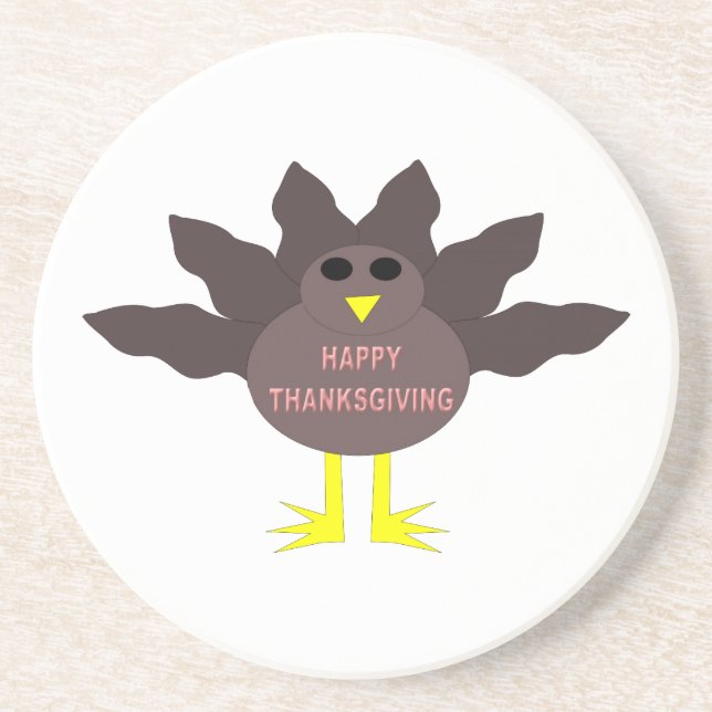 Thanksgiving Plucked Turkey Coasters (Front)