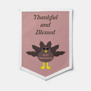 Thanksgiving Plucked Turkey Custom Pennant