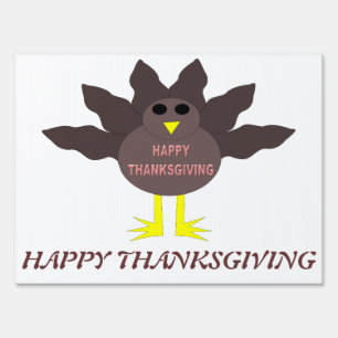 Thanksgiving Plucked Turkey Custom Sign