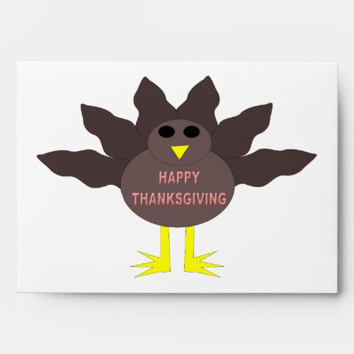 Thanksgiving Plucked Turkey Customizable Envelopes