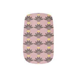 Thanksgiving Plucked Turkey False Nails Minx Nail Art