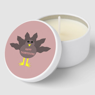 Thanksgiving Plucked Turkey Mini Candle Favors