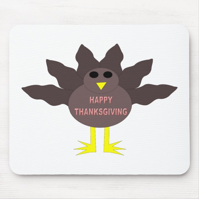Thanksgiving Plucked Turkey Mousepad (Front)