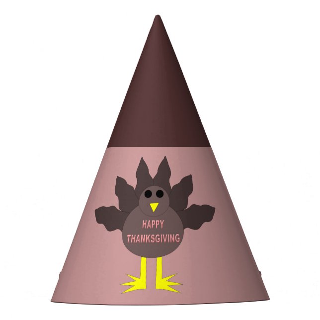 Thanksgiving Plucked Turkey Party Hat (Front)