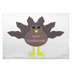 Thanksgiving Plucked Turkey Placemat