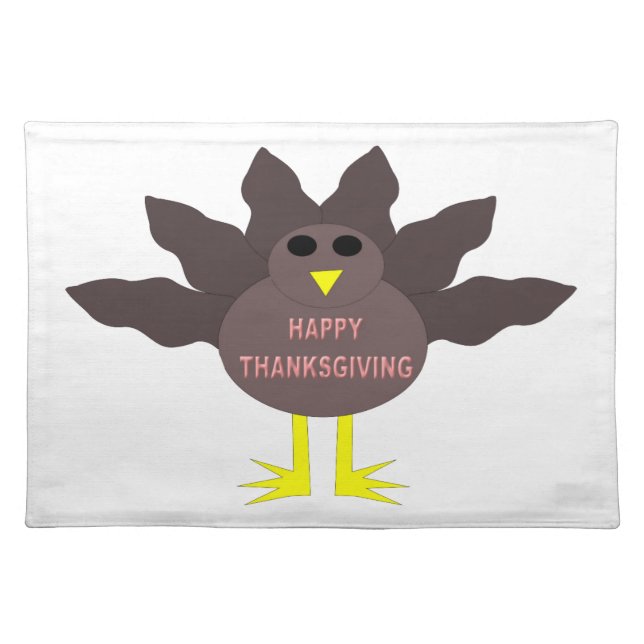 Thanksgiving Plucked Turkey Placemat (Front)