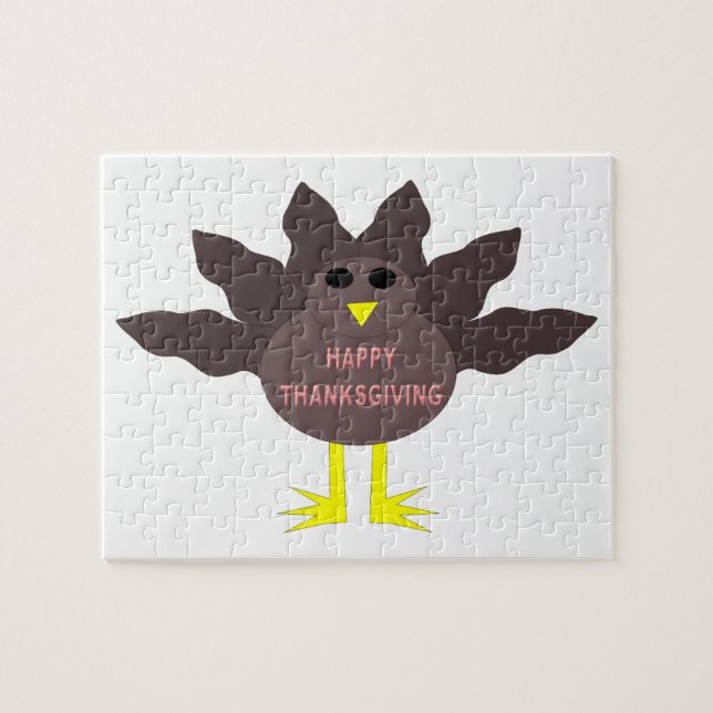 Thanksgiving Plucked Turkey Puzzle (Horizontal)