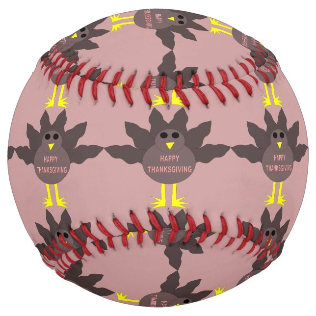 Thanksgiving Plucked Turkey Softball (Front)