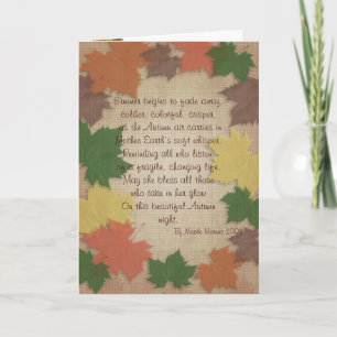 Thanksgiving Poem Card