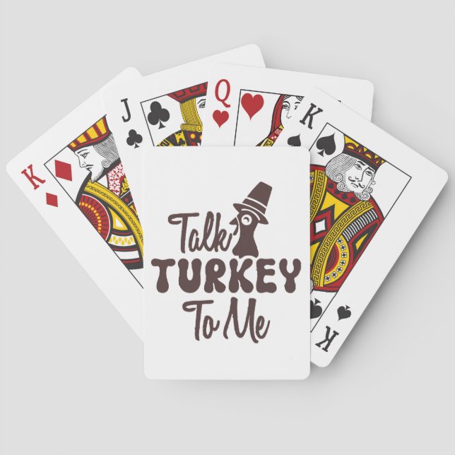Thanksgiving  poker cards (Back)
