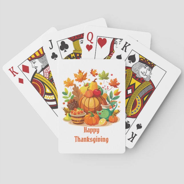 Thanksgiving Poker Cards (Back)