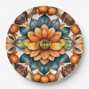 Thanksgiving Popular Pumpkin Autumn Collection Paper Plates