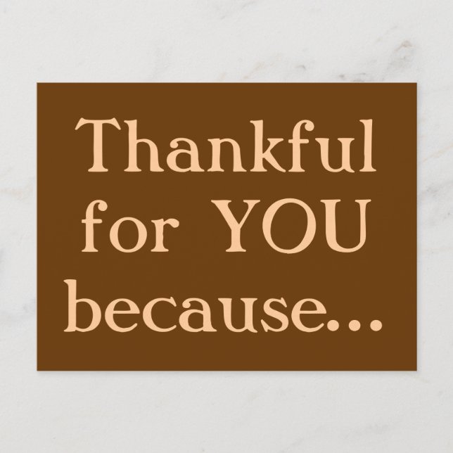 Thanksgiving Postcard (Front)