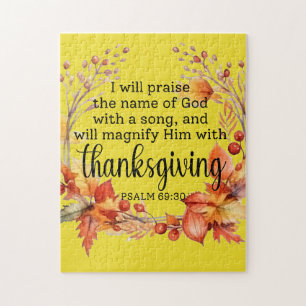 Thanksgiving prayer jigsaw puzzle
