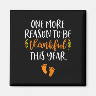 Thanksgiving Pregnancy Announcement Fall Baby Rev Magnet