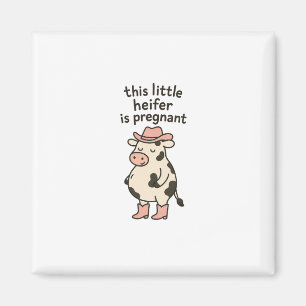 Thanksgiving Pregnancy Announcement Funny Cowgirl Magnet