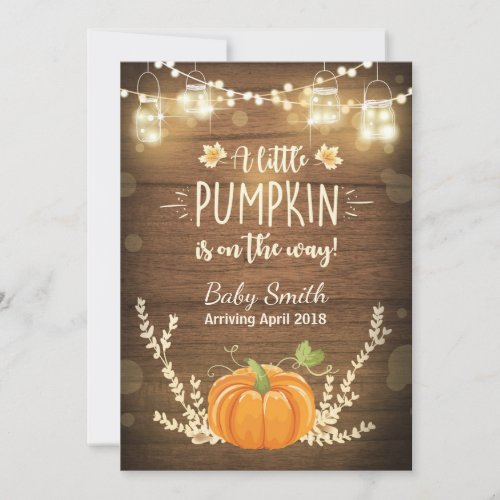 Thanksgiving pregnancy announcement Little Pumpkin