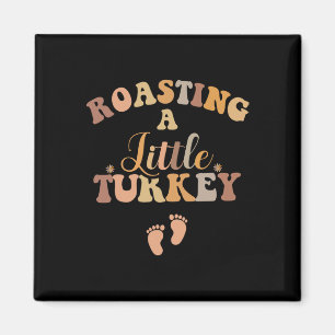 Thanksgiving Pregnancy Announcement Shirt Fall Tur Magnet