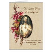 Thanksgiving Priest Sacred Heart Of Jesus at Zazzle