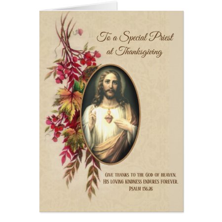 Thanksgiving Priest Sacred Heart Of Jesus