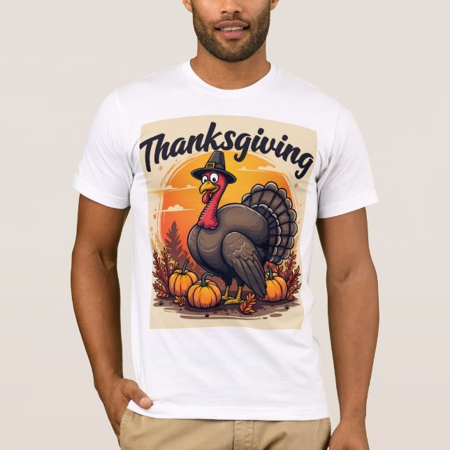 Thanksgiving Printed T-Shirt (Front)
