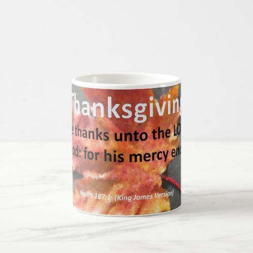 Thanksgiving Psalm 107_1 Coffee Mug