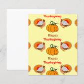 Thanksgiving pumpkin and turkey (Front/Back)