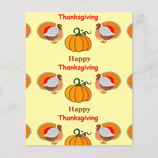 Thanksgiving pumpkin and turkey (Front)