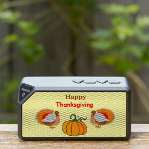 Thanksgiving pumpkin and turkey bluetooth speaker