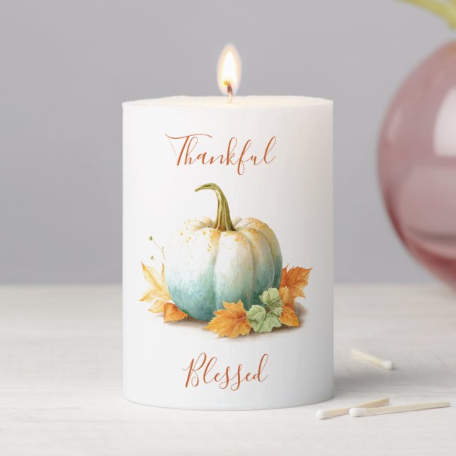 Thanksgiving Pumpkin Candle | Autumn Cozy Decor (In Situ)