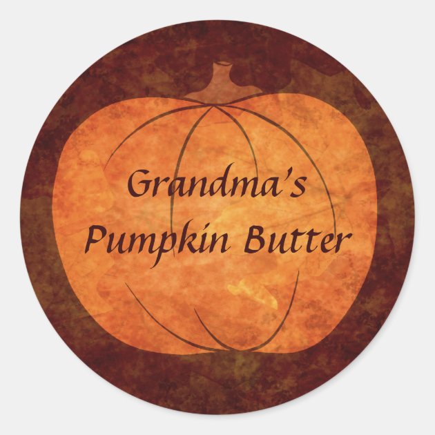 Thanksgiving Pumpkin Classic Round Sticker