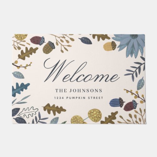 Thanksgiving pumpkin fall autumn doormat