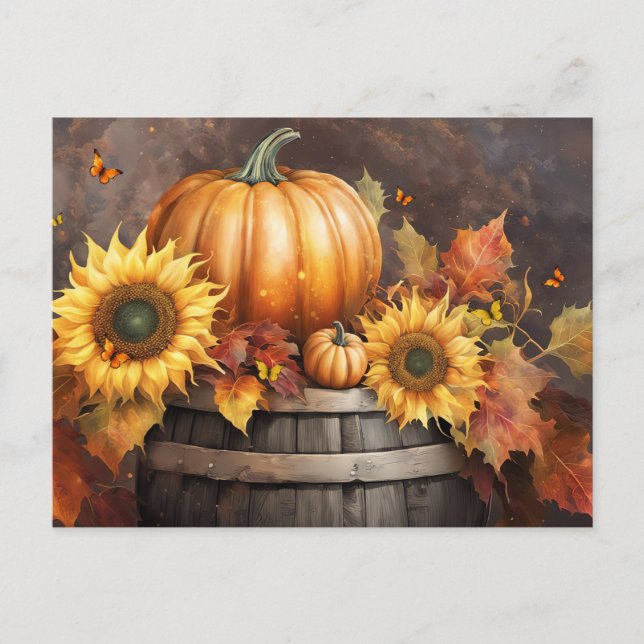 Thanksgiving Pumpkin Fall Foliage Holiday (Front)