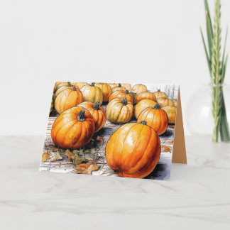 Thanksgiving Pumpkin Greeting Card