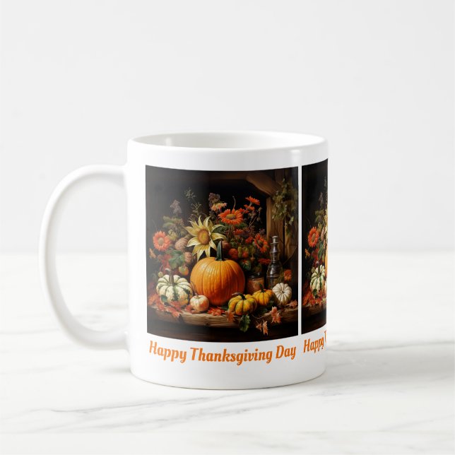 Thanksgiving Pumpkin Mug (Left)