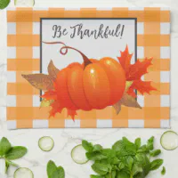 Thankful Plaid Kitchen Towels