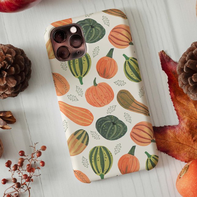 Thanksgiving pumpkin patch all-over print iphone case (Creator Uploaded)
