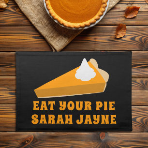 Thanksgiving Pumpkin Pie Slice Cloth Placemat
