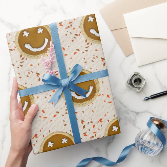 Thanksgiving Pumpkin Pie Wrapping Paper (Gifting)
