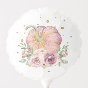 Thanksgiving Pumpkin Pink Balloon