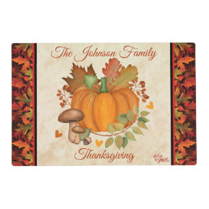 Thanksgiving Pumpkin Placemat