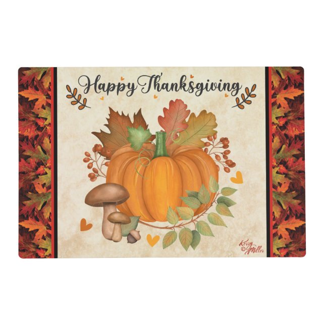 Thanksgiving Pumpkin Placemat (Front)
