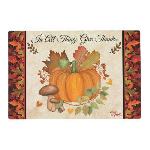 Thanksgiving Pumpkin Placemat