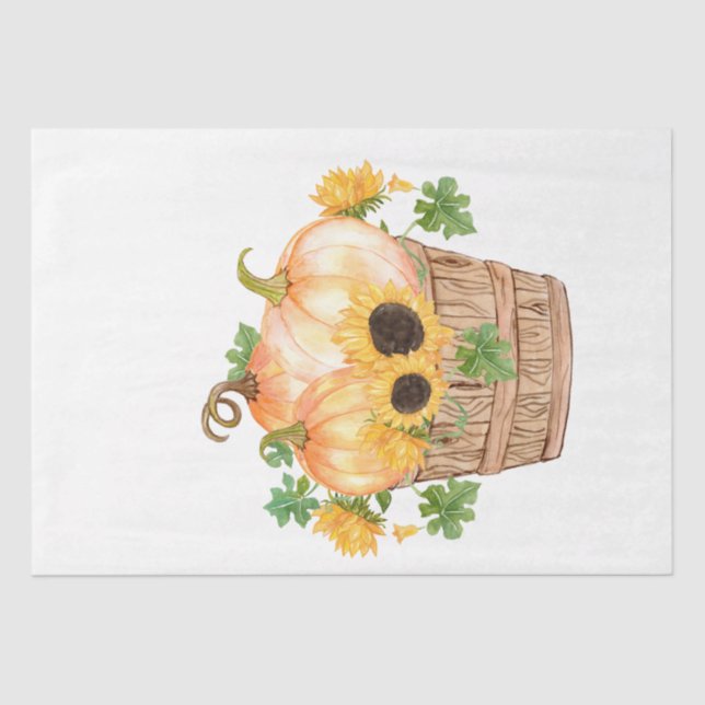 Thanksgiving Pumpkin Series Design 23 Tissue Paper (Front)