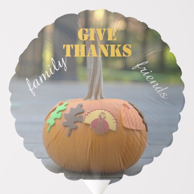 Thanksgiving Pumpkin Turkey Balloon (Front)