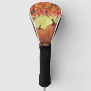 Thanksgiving Pumpkins #3 Fall Autumn Leaves Golf Head Cover