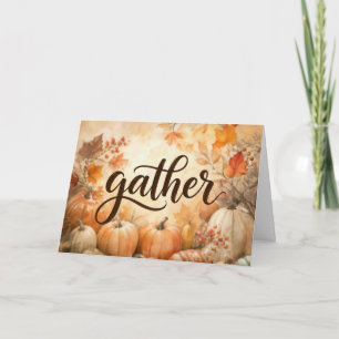 Thanksgiving Pumpkins Card